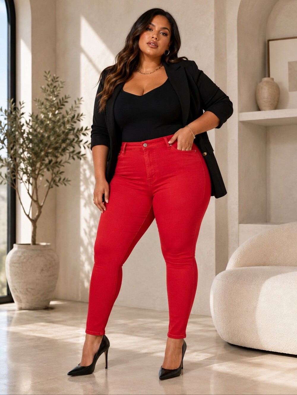 Torrid Bombshell Red High Rise Super Skinny Jeans NWT Size 18